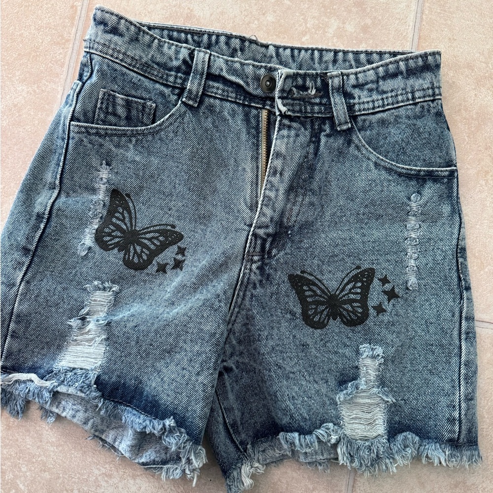 Butterfly Jean shorts